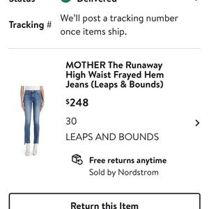 MOTHER High Waist Frayed Hem Jeans